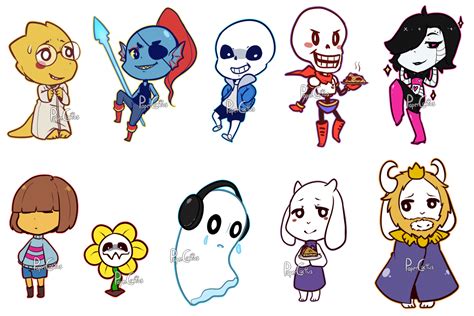 Undertale Characters by PaperCactus on DeviantArt