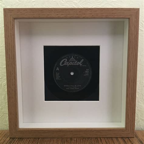 Nat King Cole When I Fall in Love: Real 45 Vinyl Framed Wall - Etsy