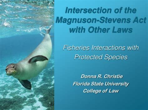 PPT - Intersection of the Magnuson-Stevens Act with Other Laws PowerPoint Presentation - ID:4346016