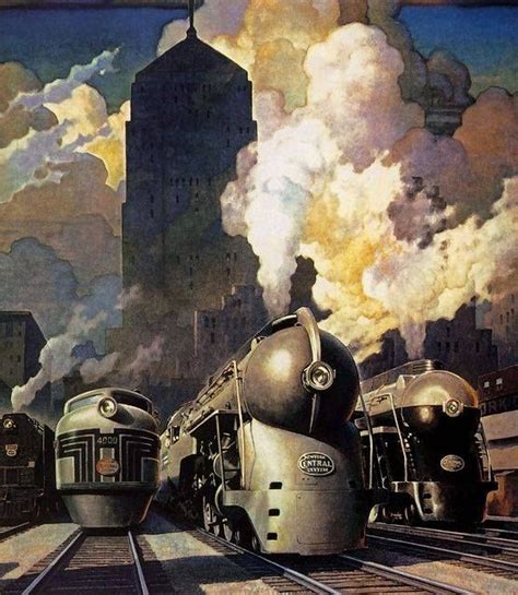 Art Deco Train Poster (Artist Unknown) | Art Deco and Streamline | Pinterest | Art deco, Trains ...