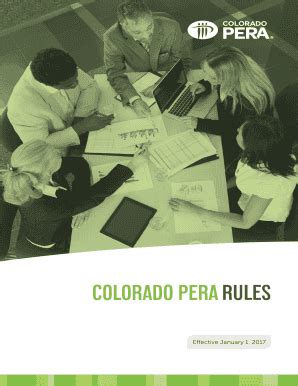 Fillable Online copera COLORADO PERA RULES Fax Email Print - pdfFiller