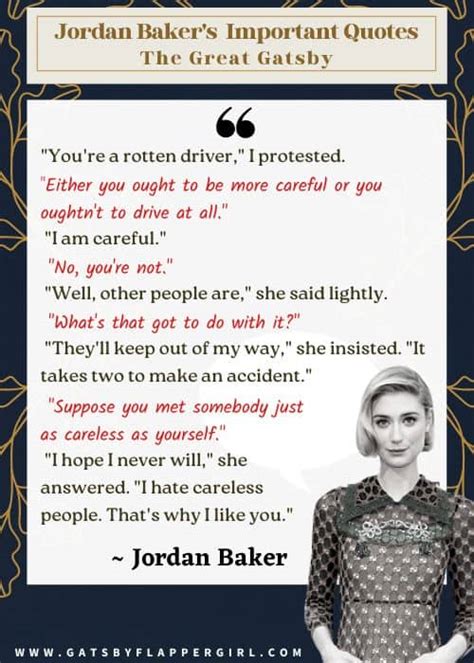 Jordan Baker Quotes from The Great Gatsby • Gatsby Flapper Girl (2023)