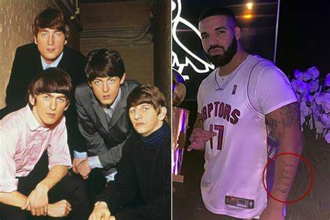 Twitter takes down Drake for 'pathetic' new Beatles tattoo