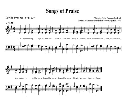 Share My Journey: 'Songs of Praise' : New Hymn for Today