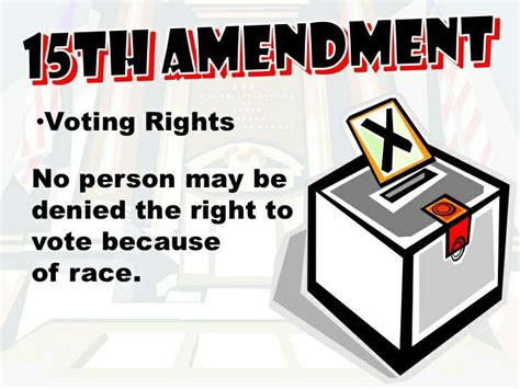 15th Amendment Clipart - Illustrating the Right to Vote for All