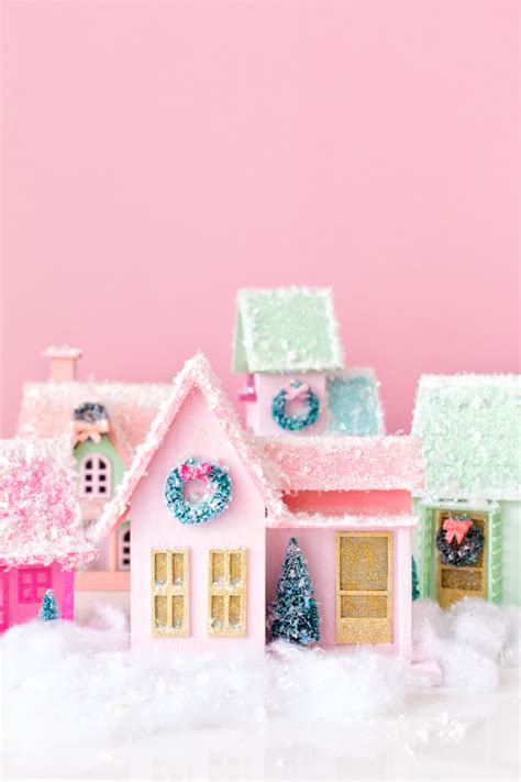 DIY Colorful Christmas Village - Studio DIY