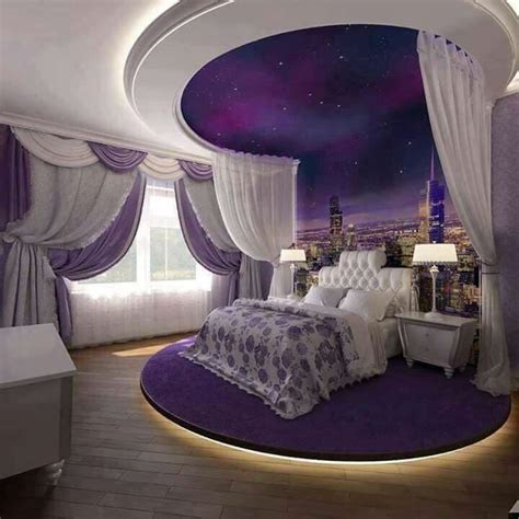 The perfect little sleep cove to settle down with a good book and relax | Purple bedroom design ...