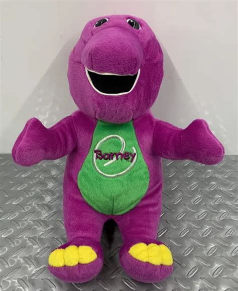 VINTAGE 2000 PLAYSKOOL Talking Barney Dinosaur 10" Talks/Sings Stuffed ...