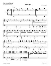 Still D.R.E.-Dr. Dre- Free Piano Sheet Music & Piano Chords