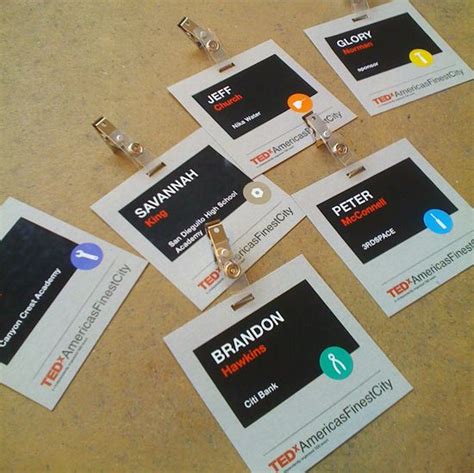 Conference badges design, Name tag design, Event badges