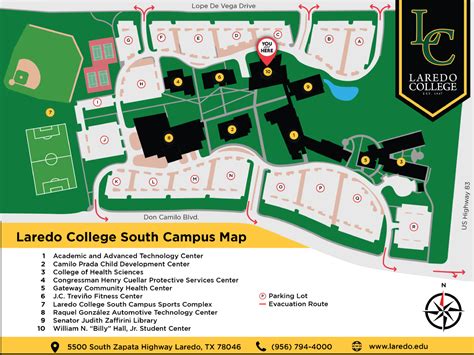 LC South Campus Map