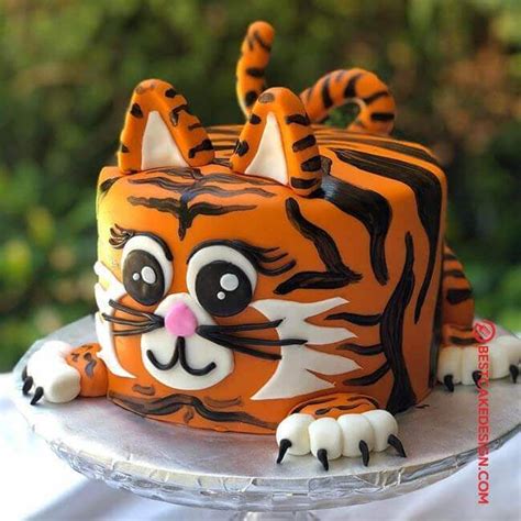 Tiger Birthday Cake Ideas Images (Pictures) | Tiger cake, Animal ...