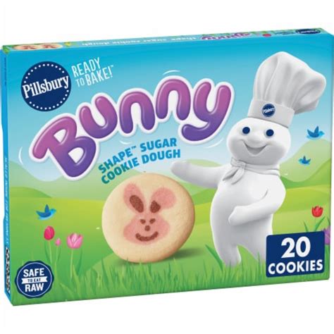 Pillsbury™ Ready to Bake™ Bunny Shape™ Sugar Cookie Dough, 20 ct / 0.46 ...