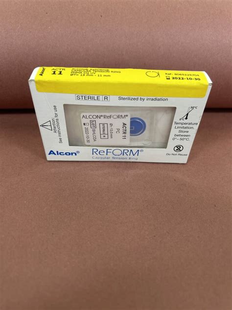 New ALCON 8065225704 Alcon ReFORM, Capsular Tension Ring, PMMA CQ UV, ØT= 13 mm - 11mm, ACTR 11 ...