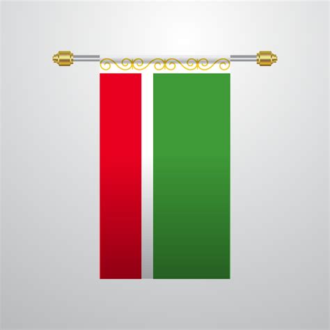 Chechen Republic hanging Flag 14238200 Vector Art at Vecteezy