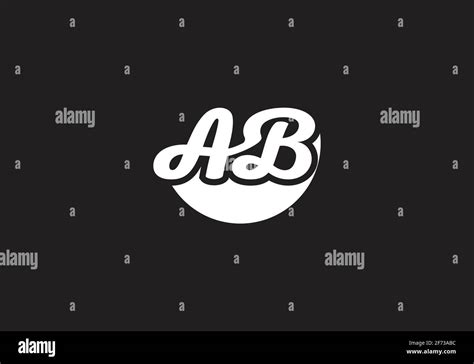 Ab logo design Black and White Stock Photos & Images - Alamy