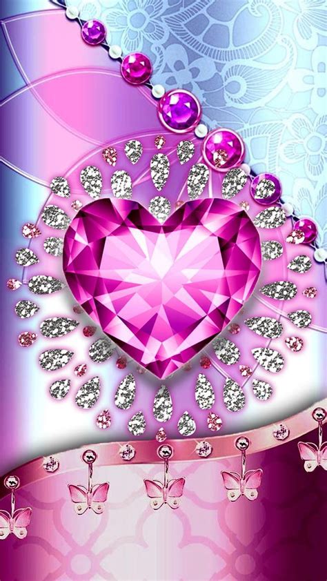 Whats more luxury than a art in diamonds? Pink diamond heart . Pink ...