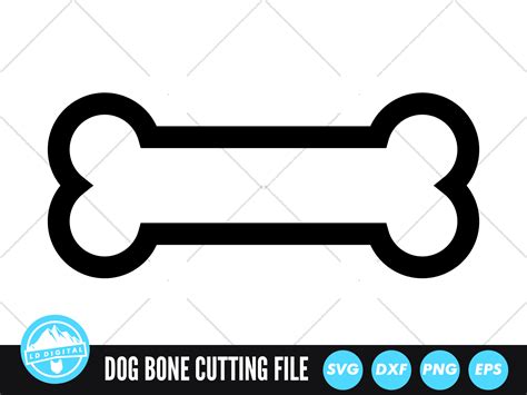 Dog Bone SVG | Dog Bone Silhouette Cut File By LD Digital | TheHungryJPEG