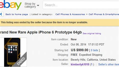 Auction for alleged iPhone 6 prototype ends with no sale - CNET