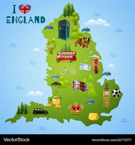 Tourist Map Of England