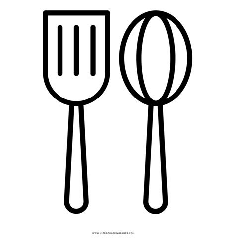 Free Kitchen Utensils Clipart Black And White, Download Free Kitchen ...