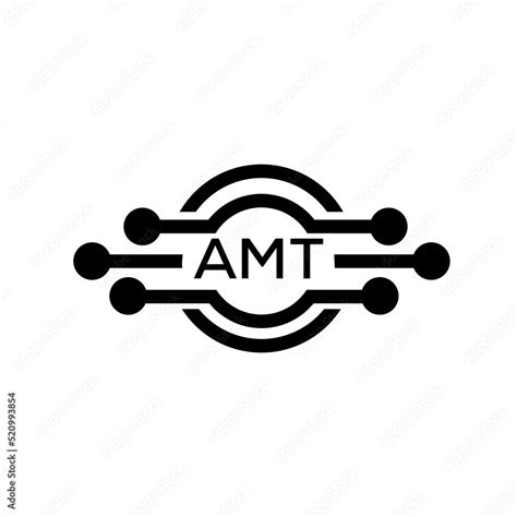 AMT letter logo. AMT best white background vector image. AMT Monogram logo design for ...