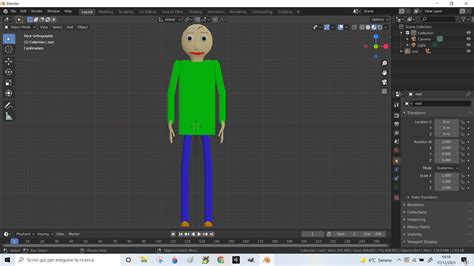 Baldi Model By Oranio2010 (For Blender & Paint 3D) by Oranio2010