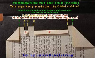 Bookfolding combination cut and fold