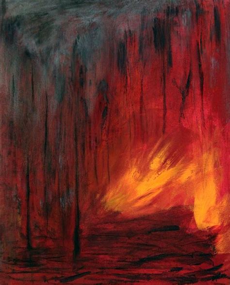 Roaring flame by Stephanie Peters - www.stephartist.com | Fire painting ...