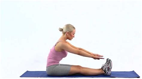 Long sitting hamstring and back stretch - YouTube