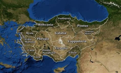 Anatolia/Asia minor with its historical subregions. | Big data, Data, Map