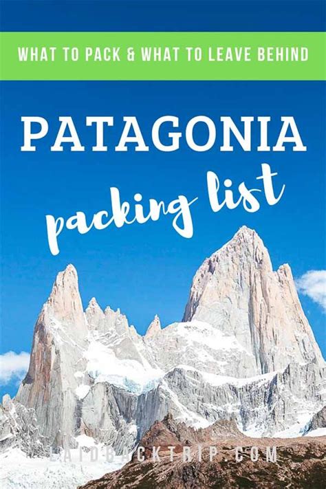 Patagonia Hiking and Camping Packing List — LAIDBACK TRIP | Camping packing list, Patagonia ...