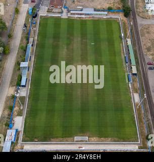 Aerial view of the Aspect Arena, home of Concord Rangers FC. The ...