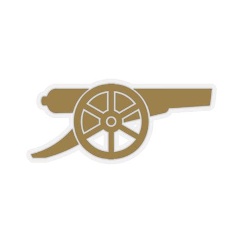 Arsenal Cannon Sticker transparent & White - Etsy