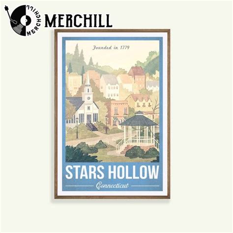 Stars Hollow Poster Gilmore Girls Print - Happy Place for Music Lovers