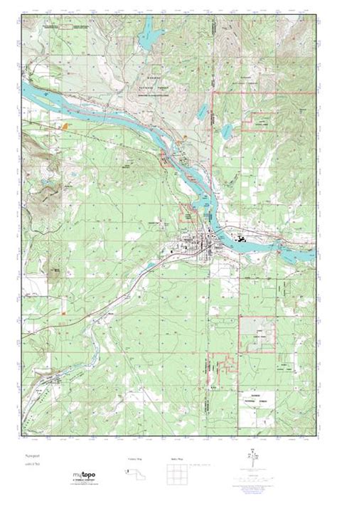 MyTopo Newport, Washington USGS Quad Topo Map