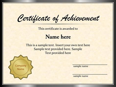 Powerpoint Certificate Templates