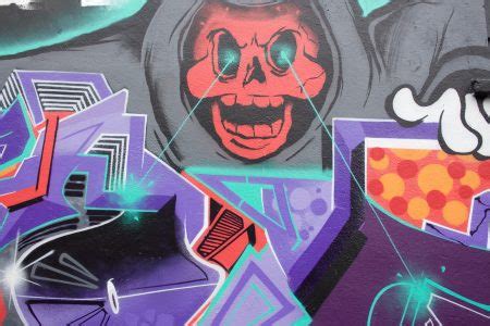 Skull Graffiti Art Royalty-Free Stock Photo