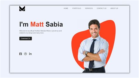 How To Make Responsive Personal Portfolio Website Just Using HTML And CSS | Portfolio website ...