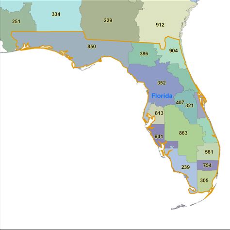 Printable Florida Zip Code Map