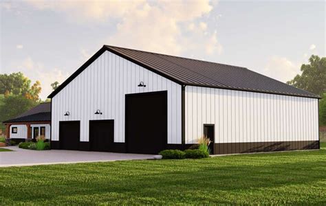 House Plan 5032-00177 - Barn Plan: 1,896 Square Feet, 3 Bedrooms, 2 Bathrooms | Metal building ...