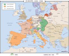 1492 Political Map Of Europe - Map