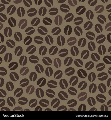 Seamless wallpaper pattern with coffee beans Vector Image