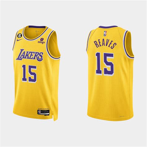 Los Angeles Lakers #15 Austin Reaves Icon Edition Gold Jersey 2022-23 – Choose Your Style With Us