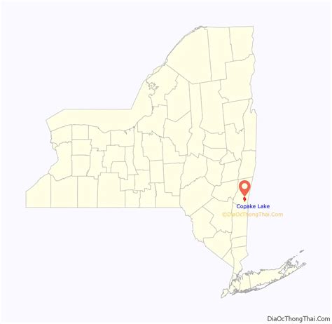 Map of Copake Lake CDP - Thong Thai Real