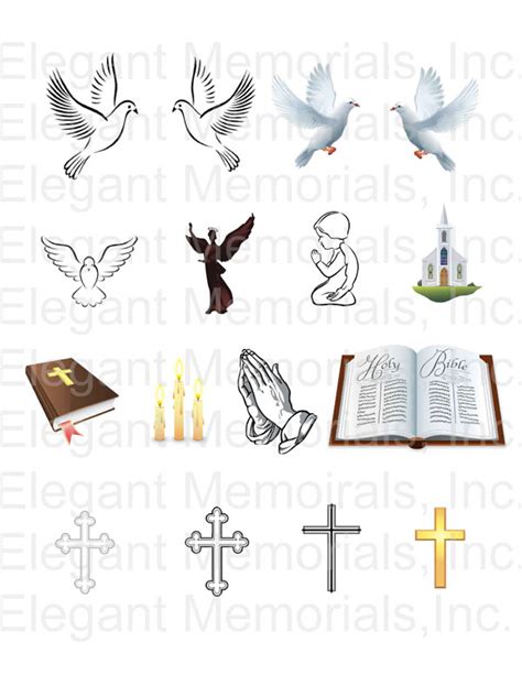 Funeral Program and Memorial Clipart Vol. 1 - Elegant Memorials