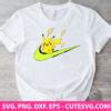 Pokemon Nike Logo SVG, Nike SVG, Pokemon SVG, Pikachu Nike SVG, PNG, DXF EPS, Cut Files For ...