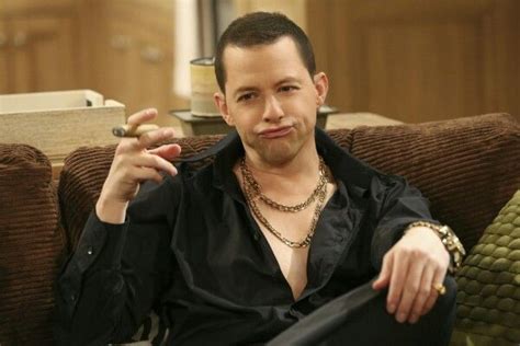 Jon Cryer as Alan Harper in Two and A Half Men. As a pimp, pimping out Walden Schmidt A.C ...