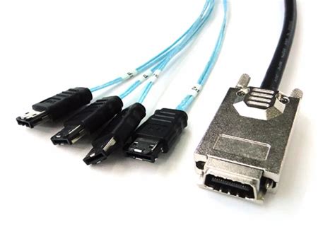 Infiniband SFF 8470 Host to 4 External eSATA Hard Disk SAS Cable -in Computer Cables ...