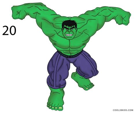 Full Body Hulk Cartoon Drawing : A new cartoon drawing tutorial is uploaded every week, so stay ...